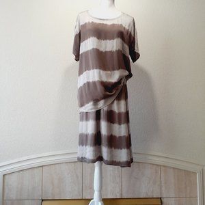 The Fisher Project 2p   Silk Tunic and Skirt